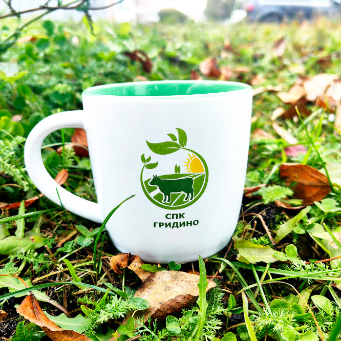 ГридиноКружка , нанесение деколь 3 цвета