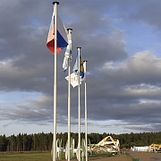 Флагштоки 6 м  на чемпионате ЛЕСОРУБ 21 века